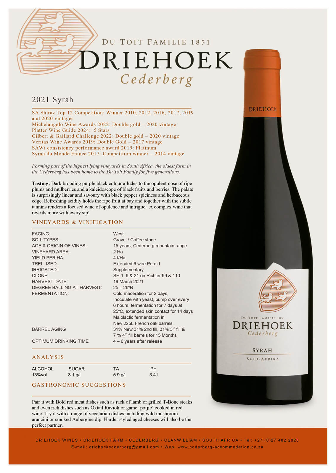 Syrah Tasting notes