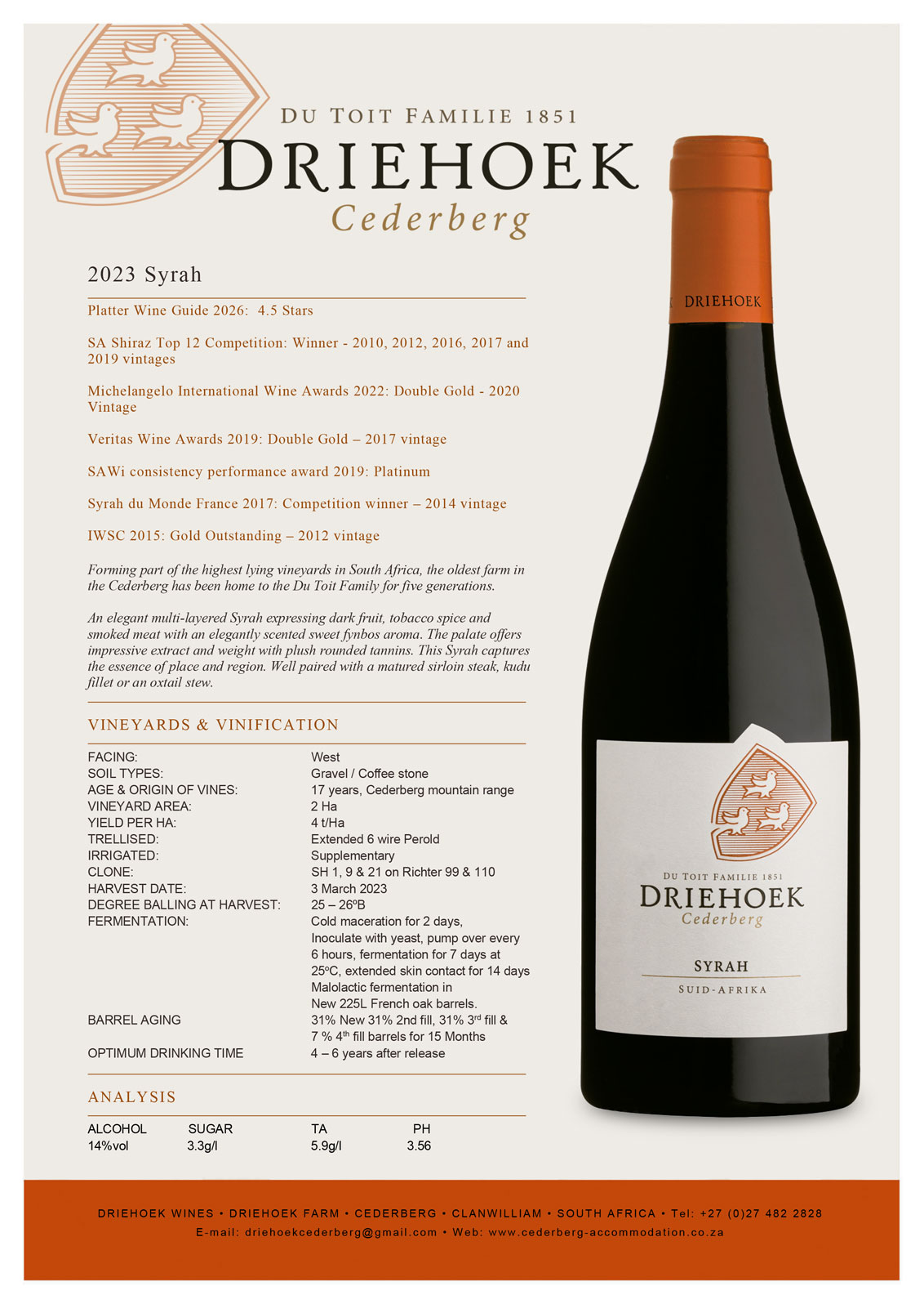 Syrah Tasting notes